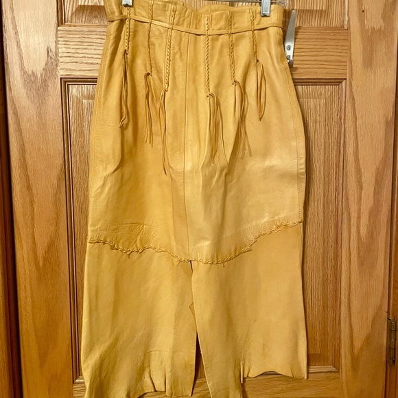 Vintage Antelope Leather Jacket, Halter and Skirt Set - Picture 10 of 16